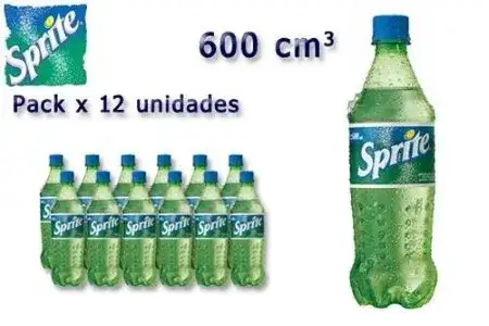 Gaseosa Sprite Sin Azucar 600cc Pack x 6