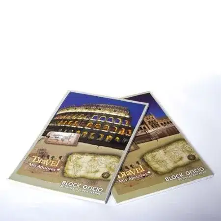 Block Mis Apuntes Travel Rayado Oficio Emblocado 80 hojas