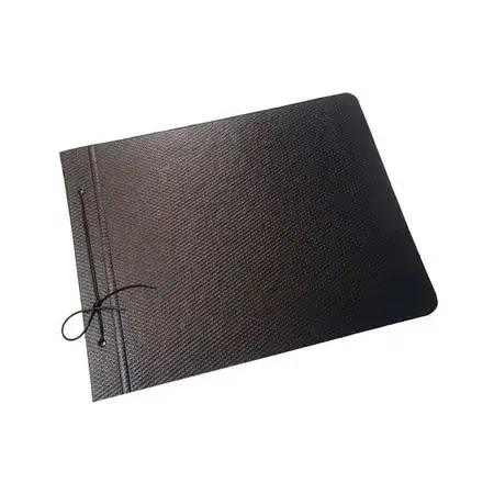 Carpeta de dibujo Avíos De fibra Nº5 Negro 2 tapas Con cordón Económica