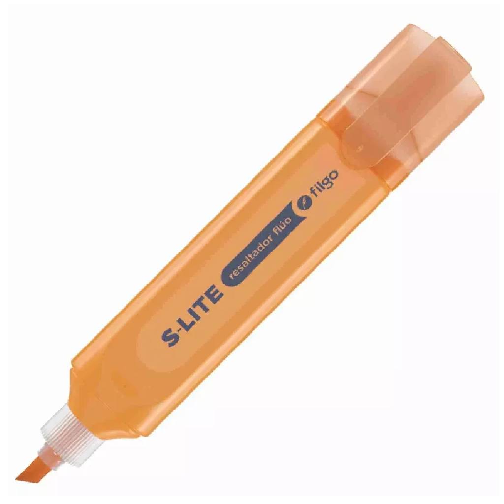 Resaltador Chato S Lite Naranja Fluor