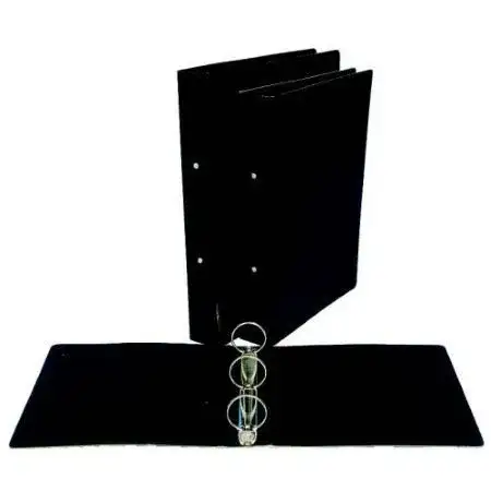 Carpeta THE-PEL De fibra 2anillos Ø40 A4 Negro Económica -2