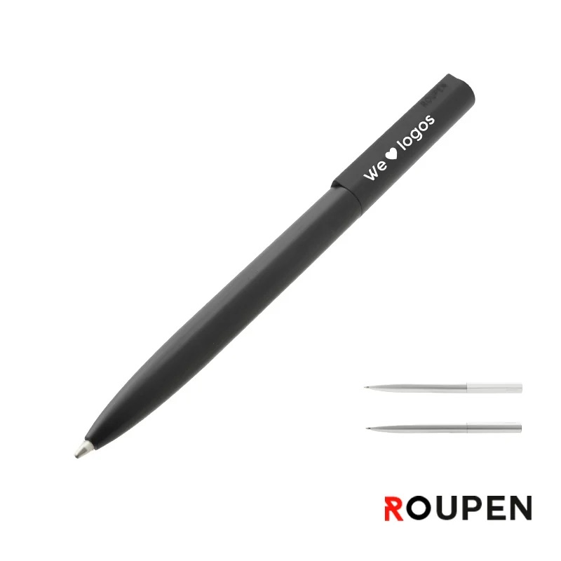 Boligrafo FUSSEN Negro Negro Aluminio/Zamac
