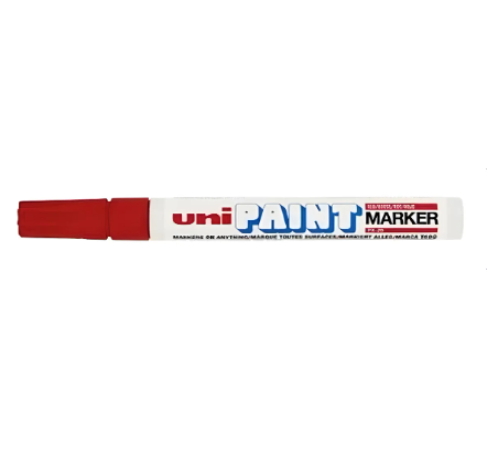 Marcador Uni Paint PX-20 Permanente base esmalte Punta redonda 2,2-2,8mm Rojo -2