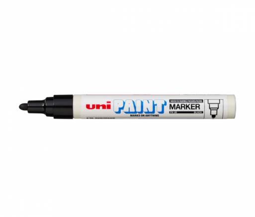 Marcador Uni Paint PX-20 Permanente base esmalte Punta redonda 2,2-2,8mm Negro -2