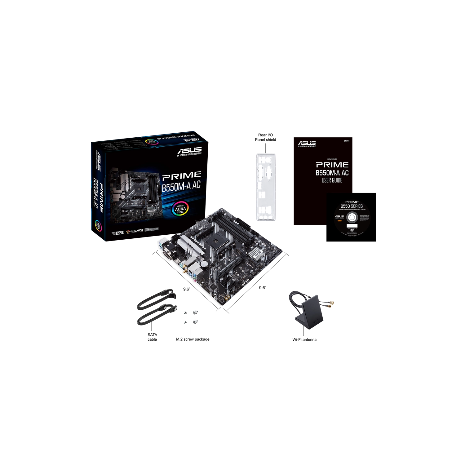Motherboard ASUS PRIME B550M-A AC AM4 DDR4 ASUS PRIME B550M-A AC