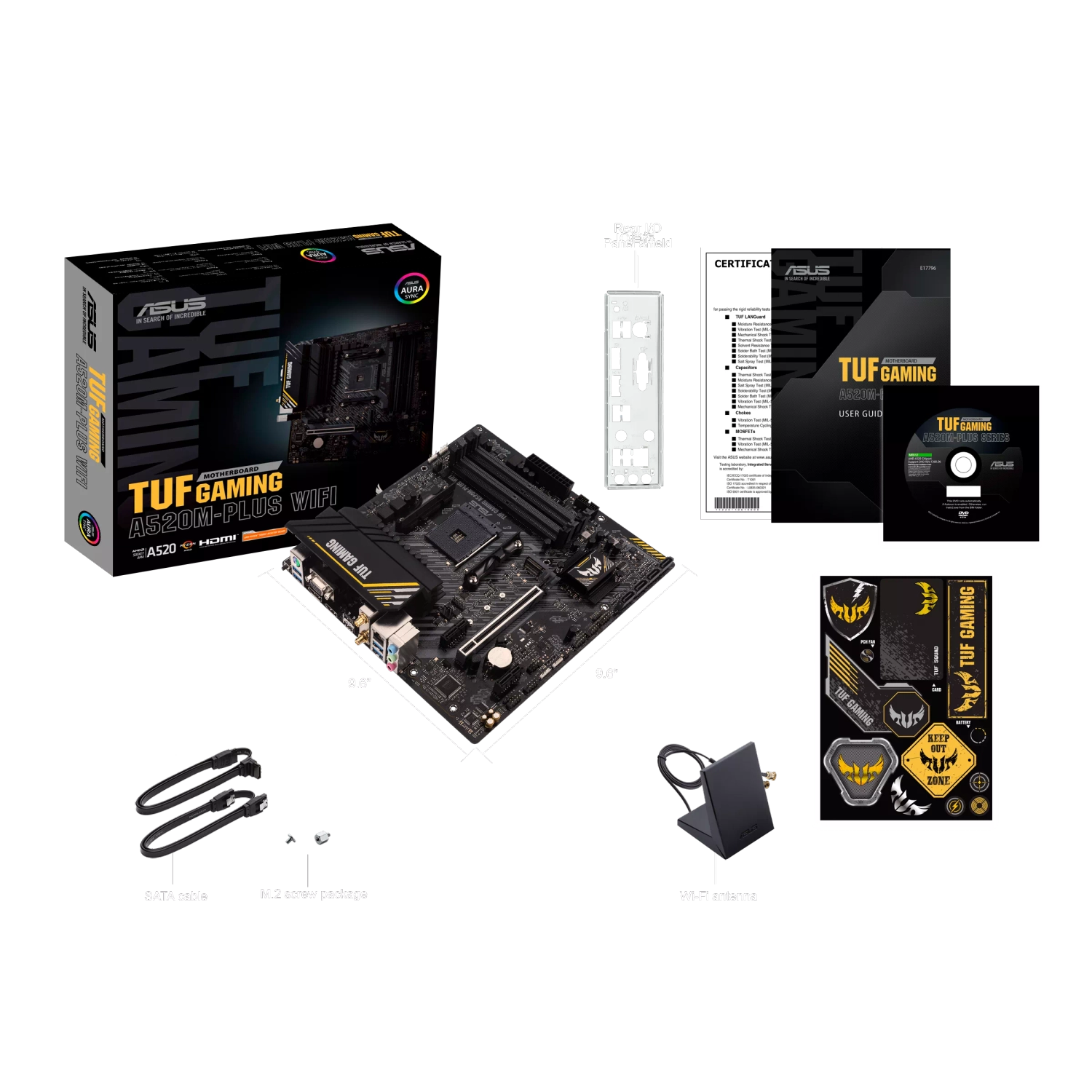 Motherboard ASUS TUF GAMING A520M-PLUS WIFI AM4 DDR4 ASUS TUF GAMING A520M-PLUS WIFI