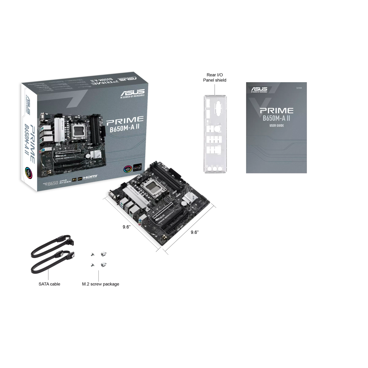 Motherboard ASUS PRIME B650M-A II AM5 DDR5 ASUS PRIME B650M-A II