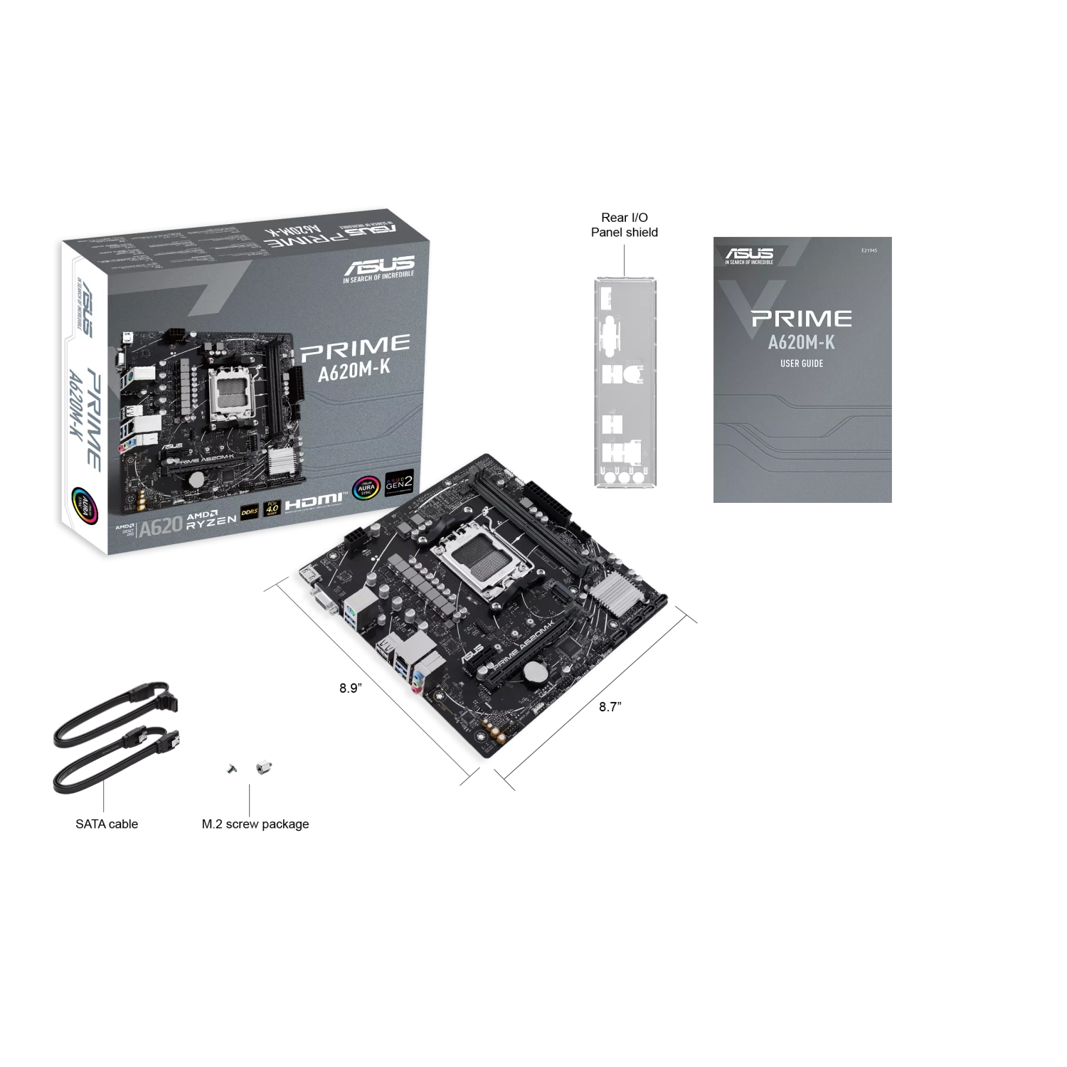 Motherboard ASUS PRIME A620M-K AM5 DDR5 ASUS PRIME A620M-K