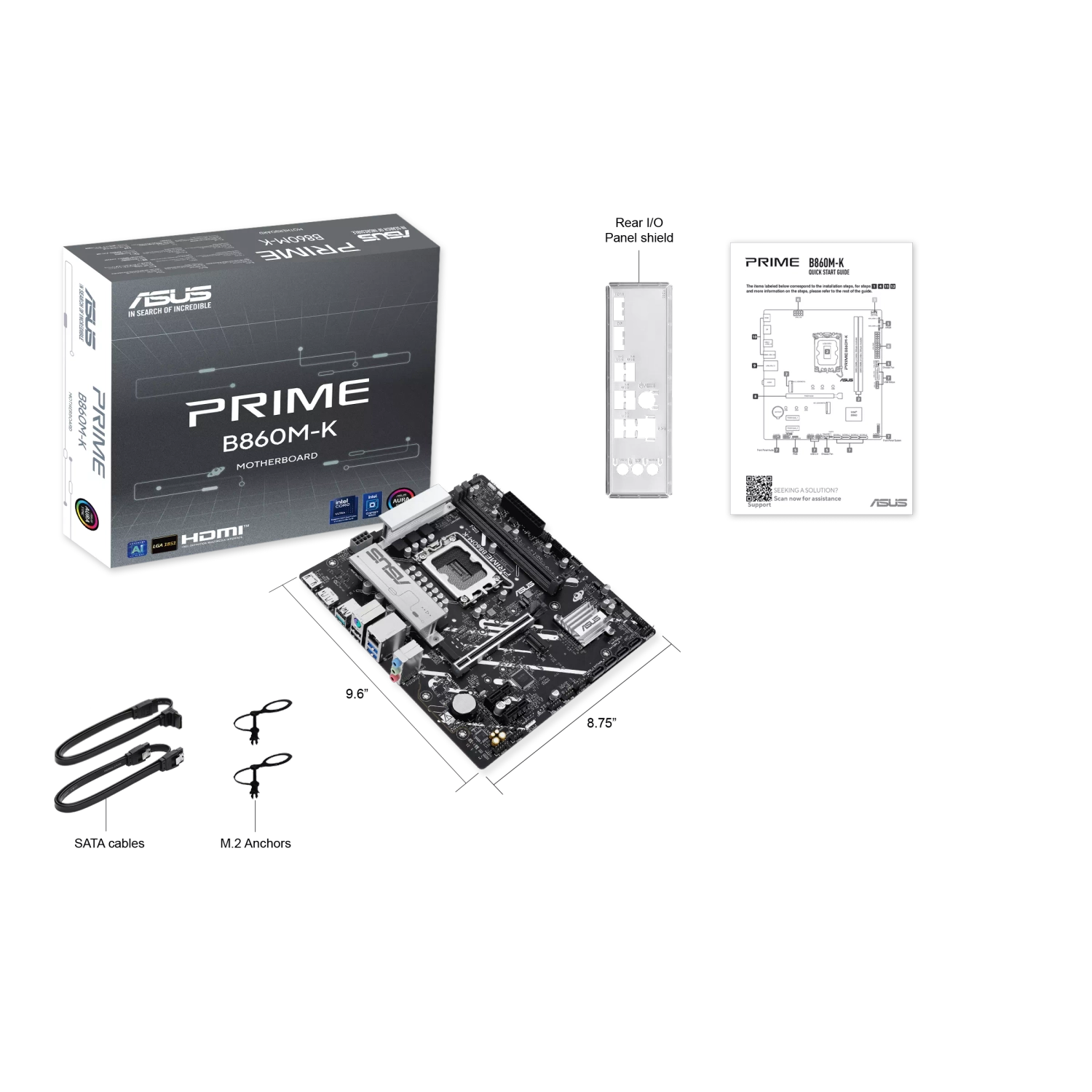 Motherboard ASUS PRIME B860M-K LGA1851 DDR5 ASUS PRIME B860M-K