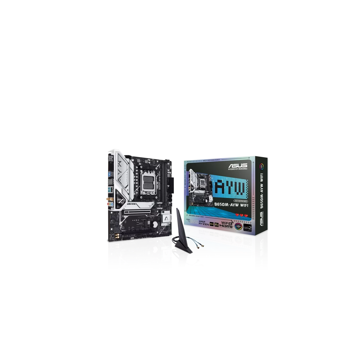 Motherboard ASUS B650M-AYW WIFI AM5 DDR5 ASUS B650M-AYW WIFI