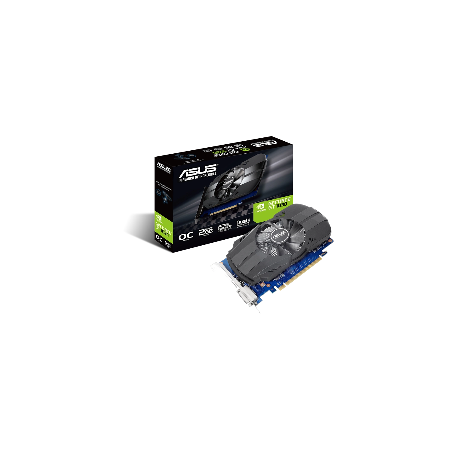 Placa Phoenix GeForce PH-GT1030 O 2GB GDDR5 ASUS PH-GT1030-O2G