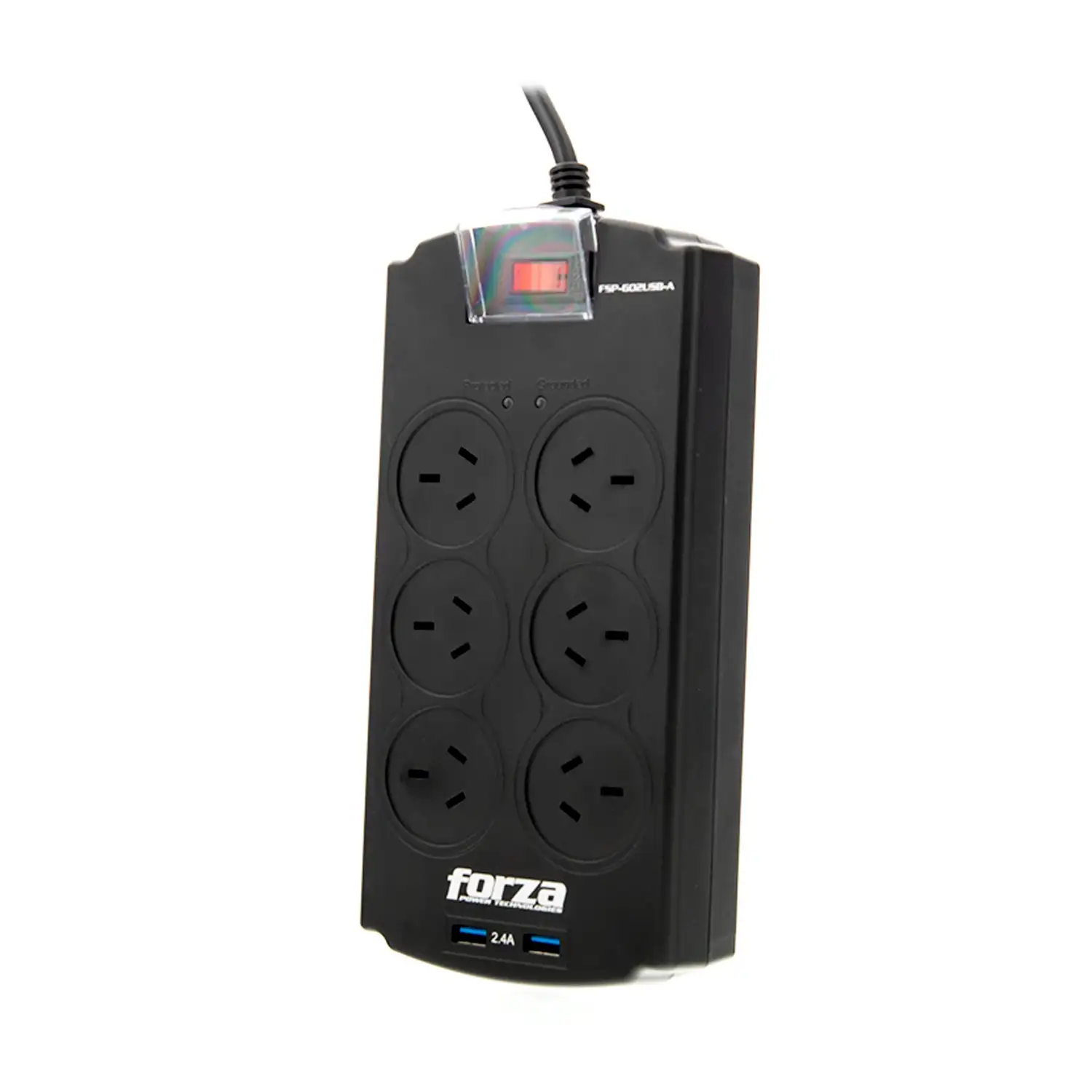 Protector de sobretensión FSP-602USB-A con 2 USB FORZA FSP-602USB-A