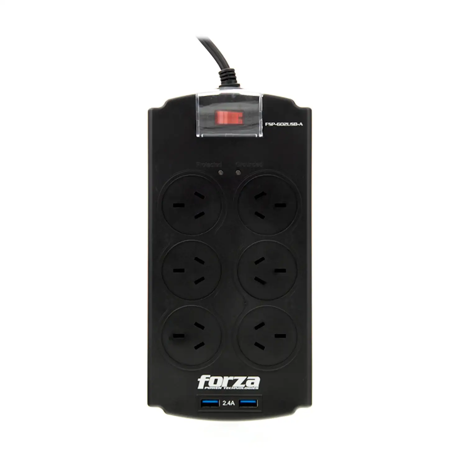 Protector de sobretensión FSP-602USB-A con 2 USB FORZA FSP-602USB-A -3