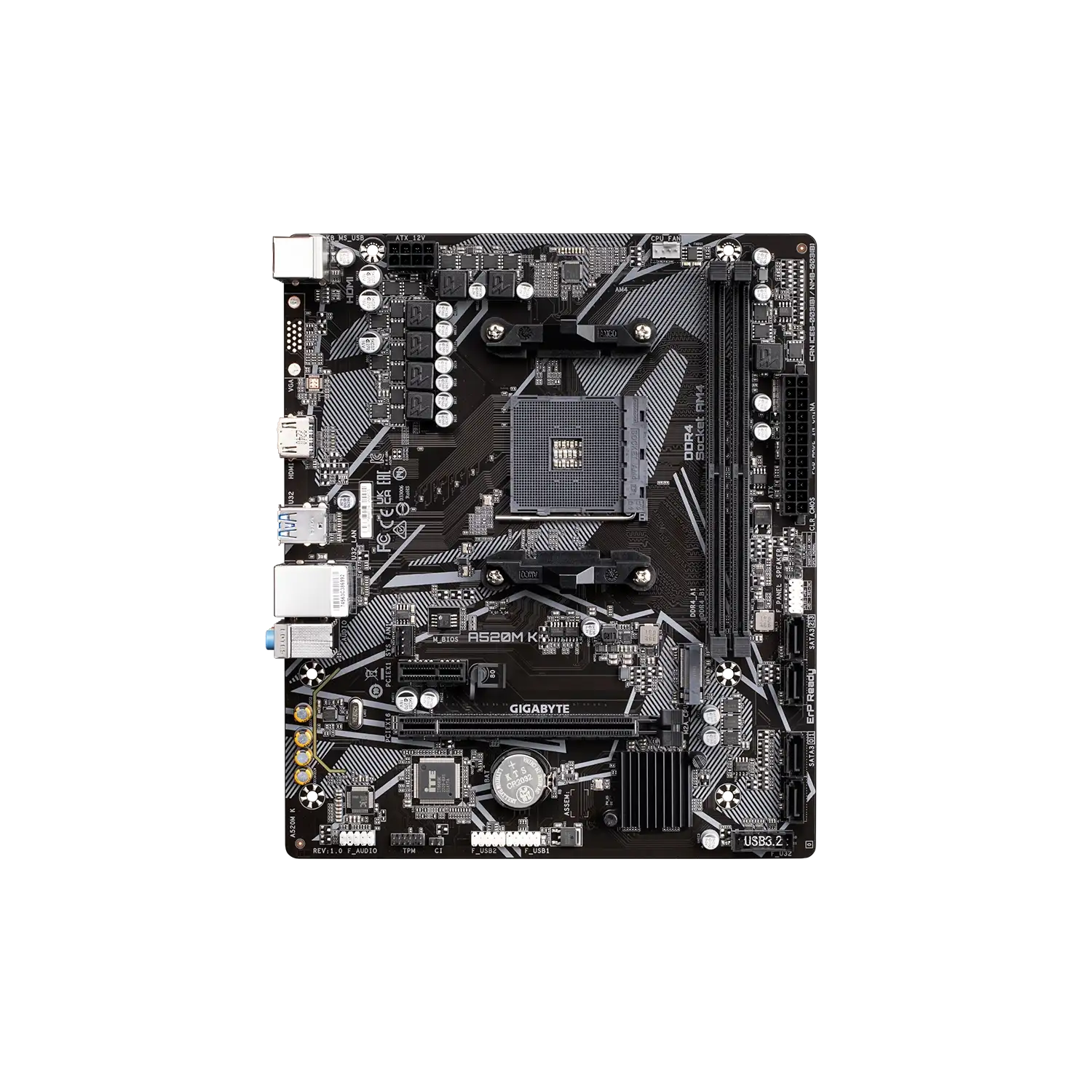Motherboard GIGABYTE A520M K V2 AM4 DDR4 GIGABYTE A520M K V2 -2