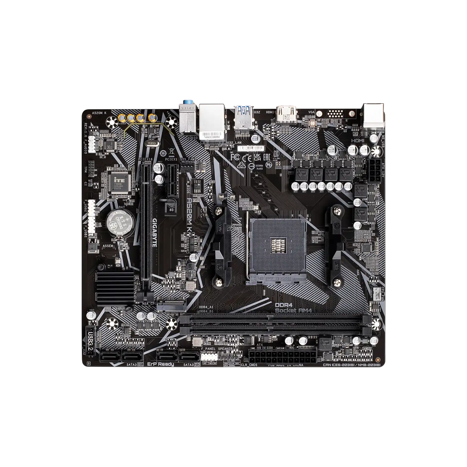 Motherboard GIGABYTE A520M K V2 AM4 DDR4 GIGABYTE A520M K V2 -5