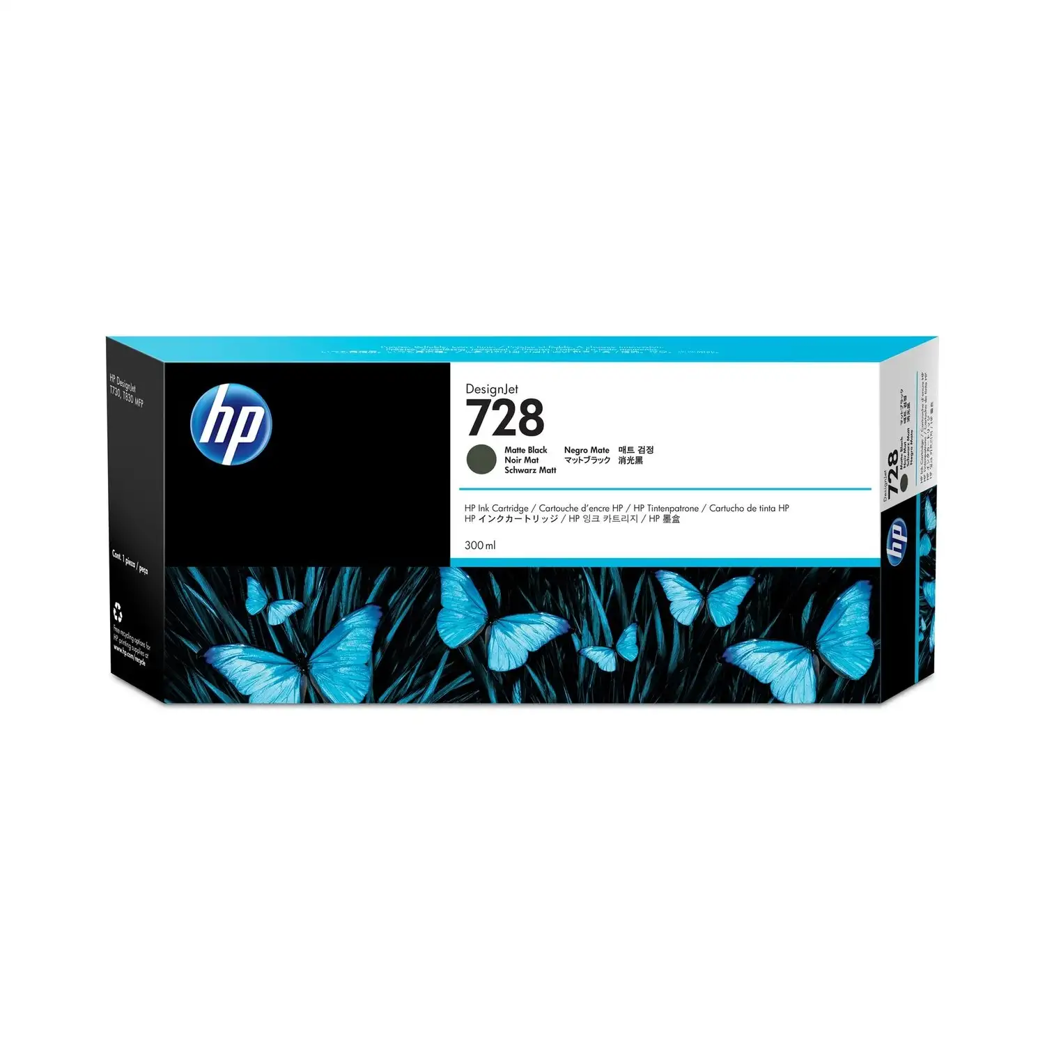 Cartucho de tinta 728 Plotter Negro HP F9J68A -3