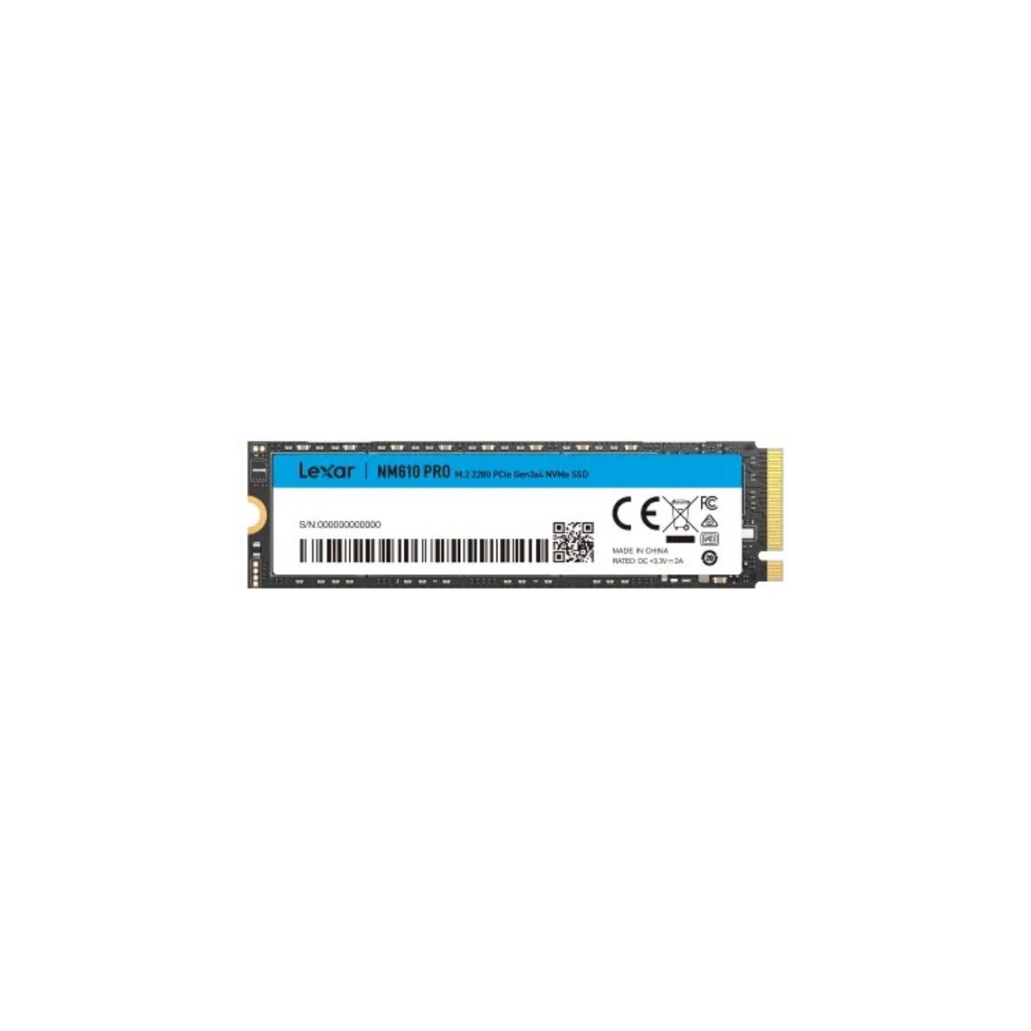 Disco Interno SSD LEXAR NM610 PRO 500GB M.2 NVMe LEXAR LNM610P500G-RNNNG