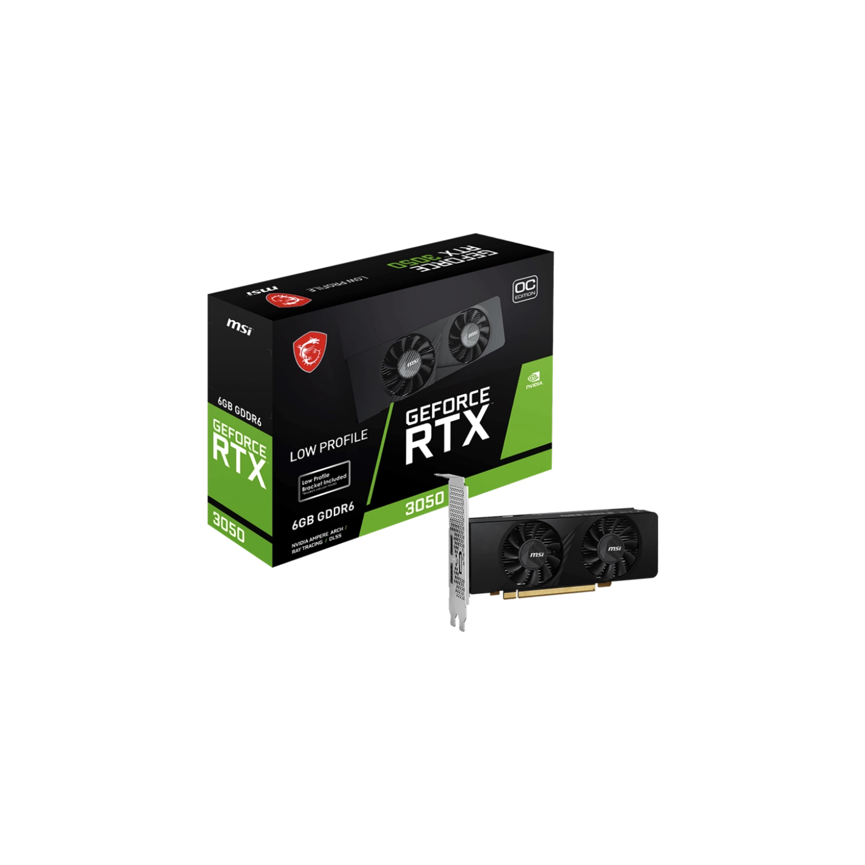 Placa MSI GeForce RTX 3050 LP 6G OC MSI RTX 3050 LP 6G OC