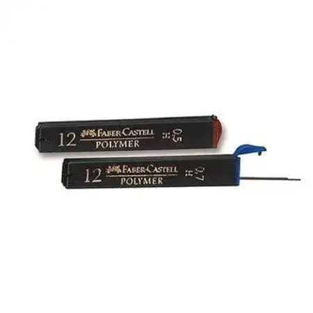 Minas Faber Castell B 0,5mm Negro estuche x 12