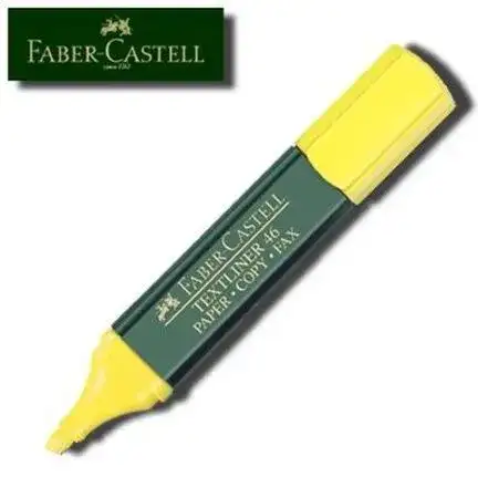 Resaltador Faber Castell T-48 Chato Celeste