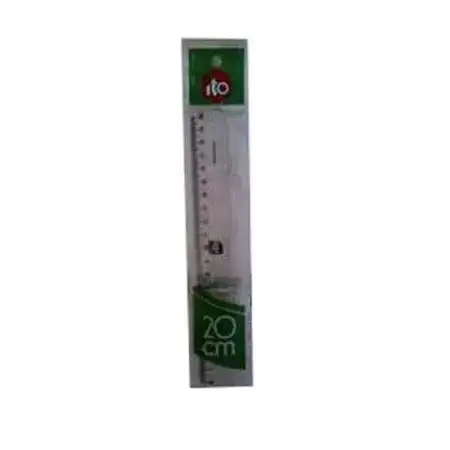 Regla 20cm Ito  cristal x unidad
