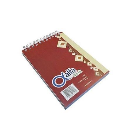 Block Gloss Alfa Liso A4 Espiralado x 80 hojas -2
