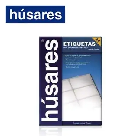 Etiquetas Húsares 70x31mm A4, 27 Etiquetas x 25 hojas