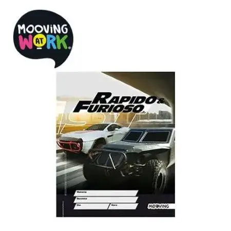 Separadores materias Nº3 6 posic Mooving Rápido y Furioso