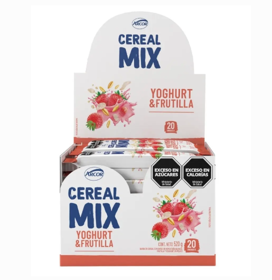 Barra de cereal Cereal Mix Yogurth Frutilla 26grs Caja x 20 U -2