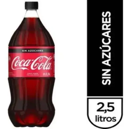 Gaseosa Coca Cola Sin azucar 2,25lts Pack x 8