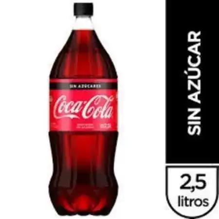 Gaseosa Coca Cola Sin azucar 2,5lts Pack x 8