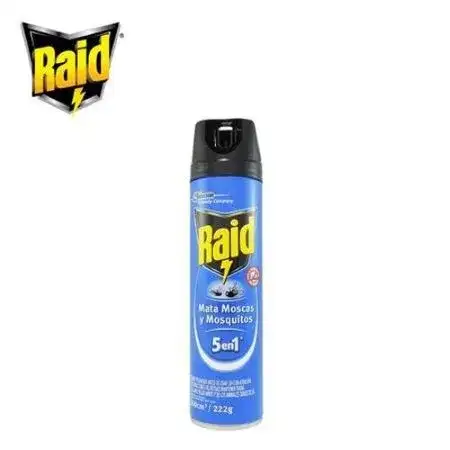 Insecticida Raid, Fuyi ó Baygon 380cc en aerosol Mata moscas y mosquitos
