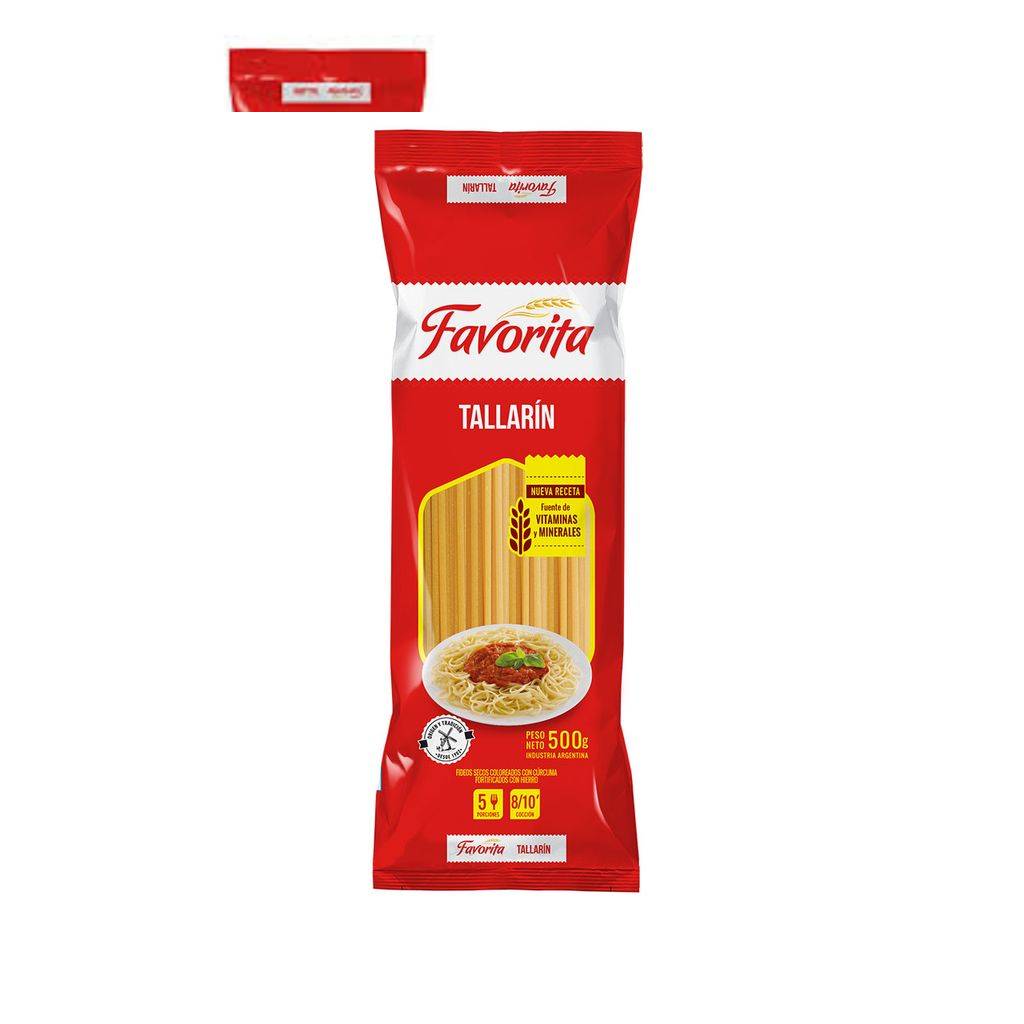 Pasta Seca Fideos Tallarin Favorita 500g