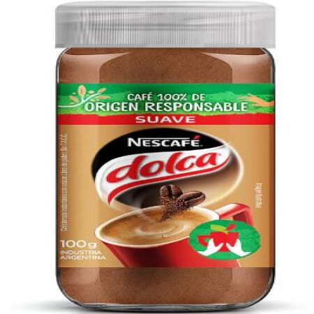 Cafe Nescafe Dolca Instantaneo Suave Frasco De Vidrio 100g
