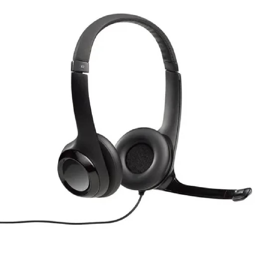 Auriculares Logitech H390 Con Microfono Usb Color Negro