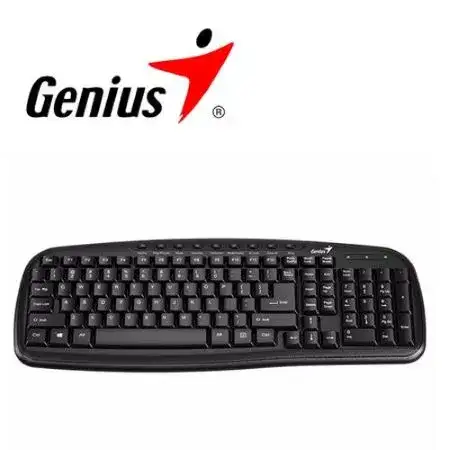 Teclado Genius KB-M225 USB Negro Multimedia
