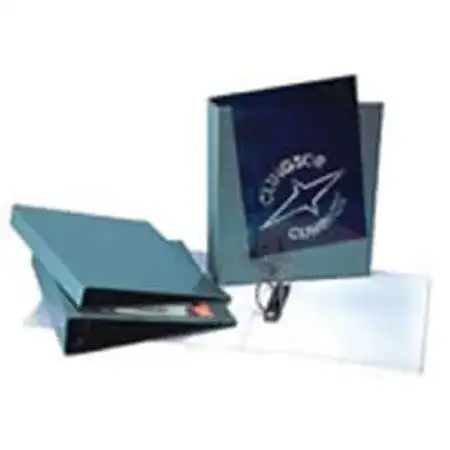 Carpeta con anillos Clingsor 43EB Con doble portada A4 2 x Ø40mm D Blanco