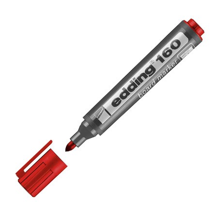 Marcador Edding 160 Pizarra Punta redonda 1,5-3,0mm Rojo -4