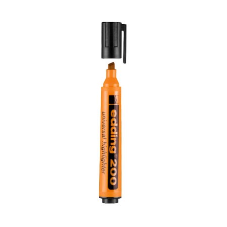 Resaltador Edding 200 Grueso Naranja -2