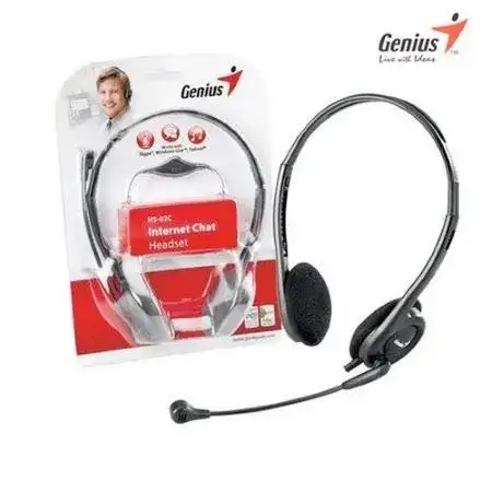 Auricular & Mic Genius Negro HS-200C